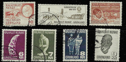 GREENLAND 1975-1977 SCOTT 100-106 USED - Usati