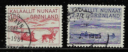 GREENLAND 1980-1987 SCOTT 112-113 USED - Gebruikt