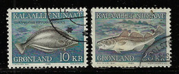 GREENLAND 1981-1986 SCOTT 138,140 USED - Gebruikt