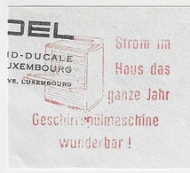 Luxembourg 1970 Fragment Cover With Meter Stamp Postalia With Slogan Dishwasher - Storia Postale