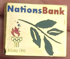 Olympic Games  Atlanta 1996 Nations Bank  PIN A12/4 - Jeux Olympiques