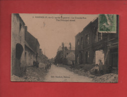 CPA -  Harnes -(P.-de-C.) - Après La Guerre - La Grande Guerre - The Principal Street - Harnes