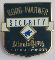 Olympic Games  Atlanta 1996 Borg-Warner Security USA  PIN A12/4 - Jeux Olympiques