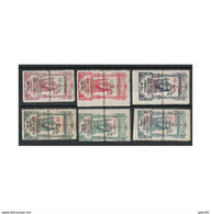 MA68SCSF-L4349PC-TESPSEVIC..Maroc Marocco MARRUECOS ESPAÑOL Polizas Perforadas.1920. (Ed 68/73*)  MUY BONITO - Dienst