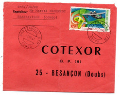 Congo -1967 -Lettre De BRAZZAVILLE CTM  Pour Besançon-25-France-tp 30ans Aéropostale Liaison..seul Sur Lettre...à Saisir - Verzamelingen