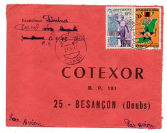 Congo -1967 --Lettre De  JACOB   Pour Besançon-25-France- Tp  Divers...   Sur Lettre - Sammlungen