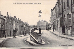 CPA France - Meuse - Saint Mihiel - Rue Général Blaise Et Rue Carnot - A. Périchon Edit. - Animée - Comestibles - Saint Mihiel