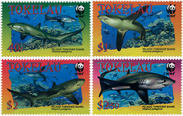 95111 MNH TOKELAU 2002 PROTECCION DE LA NATURALEZA. ALOPIUS PELAGICUS - Tokelau