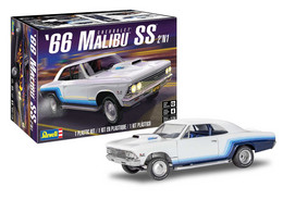 Revell - CHEVROLET MALIBU SS 1966 2N'1 Maquette Kit Plastique Réf. 14520 85-4520 Neuf NBO 1/24 - Voitures