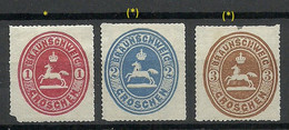 Deutschland Germany Braunschweig 1865 Michel 17 - 20 */(*) - Brunswick