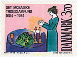 96196 MNH DINAMARCA 1984 300 ANIVERSARIO DE LA FUNDACION DE LA COMUNIDAD JUDIA EN COPENHAGUE - Altri & Non Classificati