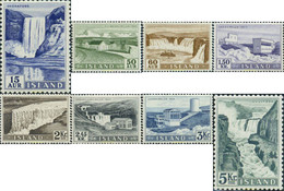 216680 HINGED ISLANDIA 1956 CATARATAS Y CENTRALES HIDROELECTRICAS - Lots & Serien