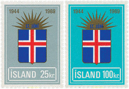 101210 MNH ISLANDIA 1969 25 ANIVERSARIO DE LA REPUBLICA - Collections, Lots & Séries