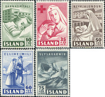 101517 HINGED ISLANDIA 1949 CRUZ ROJA - Collections, Lots & Séries