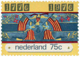 103005 MNH HOLANDA 1976 BICENTENARIO DE LA INDEPENDENCIA DE LOS ESTADOS UNIDOS - Non Classés