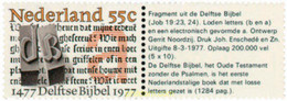 105997 MNH HOLANDA 1977 5 CENTENARIO DE LA BIBLIA DE DELFT - Non Classés