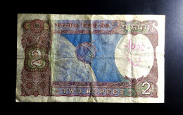 A7  INDE   BILLETS DU MONDE       INDIA   BANKNOTES  2 RUPEES  1997 - Inde