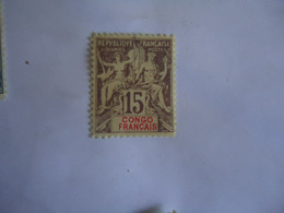 CONGO   FRANCE  COLONIES MNH STAMPS 15C - Autres & Non Classés