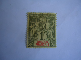 CONGO   FRANCE  COLONIES USED STAMPS 1 FR - Otros & Sin Clasificación