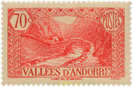 625991 MNH ANDORRA. Admón Francesa 1937 PAISAJES - Collections