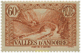 625992 MNH ANDORRA. Admón Francesa 1937 PAISAJES - Collections