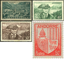 345835 MNH ANDORRA. Admón Francesa 1944 ESCUDOS - Sammlungen