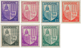 626010 MNH ANDORRA. Admón Francesa 1944 ESCUDOS - Sammlungen
