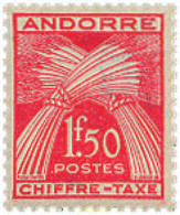626027 HINGED ANDORRA. Admón Francesa 1943 ESPIGAS - Sammlungen