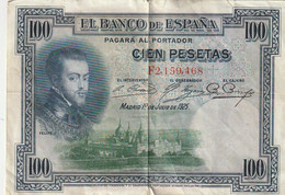 ESPAGNE - 100 Pesetas 1925 - 100 Pesetas