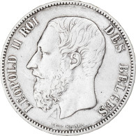 Monnaie, Belgique, Leopold II, 5 Francs, 5 Frank, 1875, TTB, Argent, KM:24 - 5 Francs