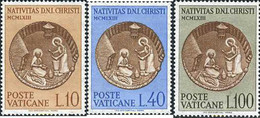 116073 MNH VATICANO 1963 NAVIDAD - Gebraucht