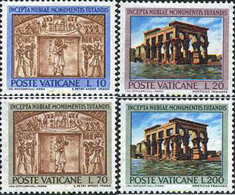 116102 MNH VATICANO 1964 SALVAGUARDA DE LOS MONUMENTOS DEL NUBIA - Gebraucht