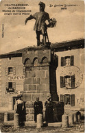 CPA CHATEAUNEUF-de-RANDON - Statue De Duguesclin Erigée Sur La Place (638480) - Chateauneuf De Randon