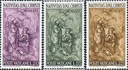 116281 MNH VATICANO 1966 NAVIDAD - Used Stamps