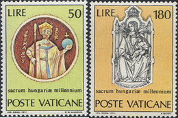 116422 MNH VATICANO 1971 MILENARIO DE SAN ESTEBAN, REY DE HUNGRIA - Gebraucht