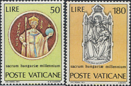 116422 MNH VATICANO 1971 MILENARIO DE SAN ESTEBAN, REY DE HUNGRIA - Used Stamps