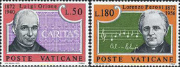 116452 MNH VATICANO 1972 CENTENARIO DEL NACIMIENTO DE DON LUIGI ORIONE Y DE LORENZO PEROSI - Oblitérés