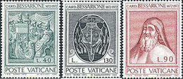 116461 MNH VATICANO 1972 5 CENTENARIO DE LA MUERTE DEL CARDENAL BESSARIONE - Used Stamps
