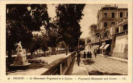 CPA GRASSE Le Monument Fragonard Et Le Casino (617362) - Grasse