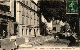 CPA GRASSE La Place Neuve Et L'Hotel Gondran (617365) - Grasse