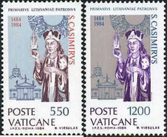 116929 MNH VATICANO 1984 5 CENTENARIO DE LA MUERTE DE SAN CASIMIRO DE LITUANIA - Used Stamps