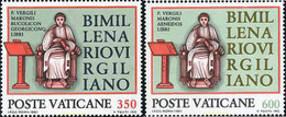 116911 MNH VATICANO 1981 BIMILENARIO DE VIRGILIO MARO - Oblitérés