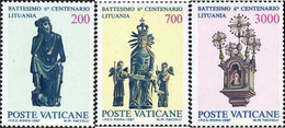 116978 MNH VATICANO 1987 6 CENTENARIO DEL BAUTISMO DE LITUANIA - Used Stamps