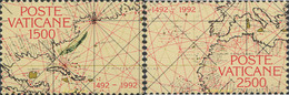 128806 MNH VATICANO 1992 5 CENTENARIO DEL DESCUBRIMIENTO Y EVANGELIZACION DE AMERICA - Used Stamps