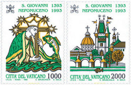 117071 MNH VATICANO 1993 600 ANIVERSARIO DE LA MUERTE DE SAN JEAN NEPOMUCENE - Used Stamps