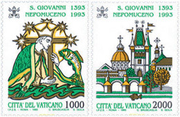 117071 MNH VATICANO 1993 600 ANIVERSARIO DE LA MUERTE DE SAN JEAN NEPOMUCENE - Usados