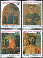 117044 MNH VATICANO 1992 500 ANIVERSARIO DE LA MUERTE DEL PINTOR PIERO DE LA FRANCESA - Gebruikt