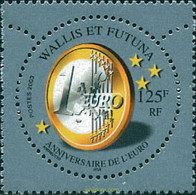 117461 MNH WALLIS Y FUTUNA 2003 ANIVERSARIO DEL EURO - Usados