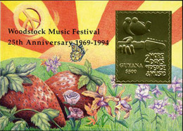 571563 MNH GUYANA 1994 25 ANIVERSARIO DEL FESTIVAL DE MUSICA WOODSTOCK - Guyane (1966-...)