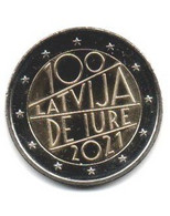 2021 - Lettonia 2 Euro De Iure     ------ - Lettland